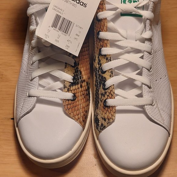 Adidas ORIGINALS Stan Smith Mid Snake Print NWT - Picture 2 of 6